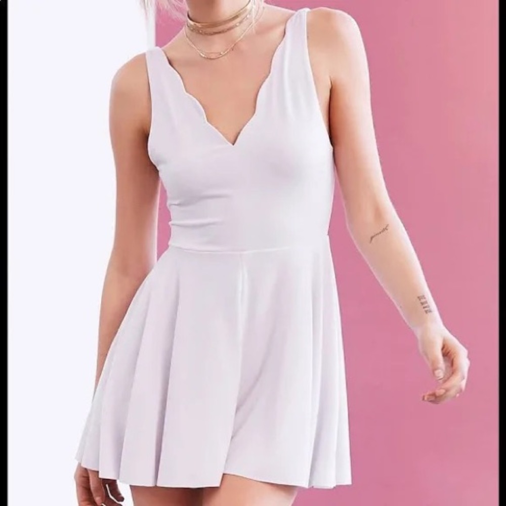 Urban Outfitters Lilac Scallion Romper Small